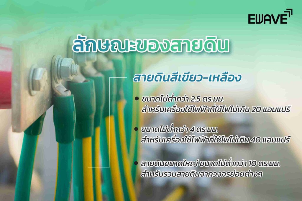 ลักษณะของสายดิน