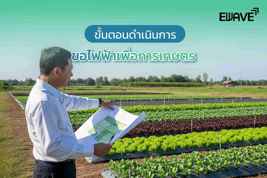 ขั้นตอนดำเนินการขอไฟฟ้าเพื่อการเกษตร