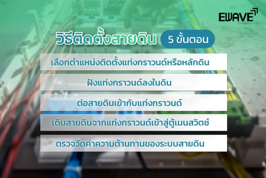 วิธีติดตั้งสายดิน 5 ขั้นตอน